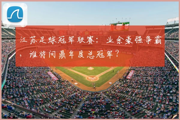 江苏足球冠军联赛：业余豪强争霸，谁将问鼎年度总冠军？